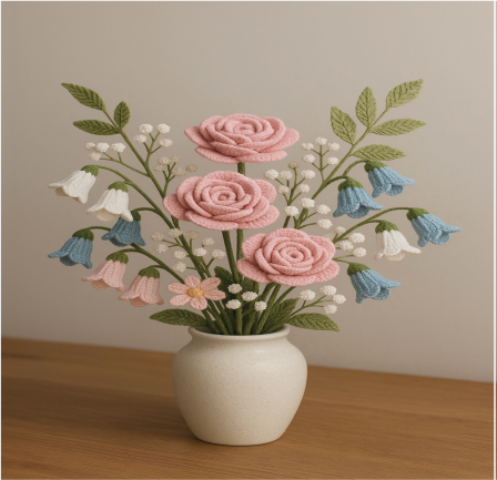 Various Crochet Floral Bouquet Patterns